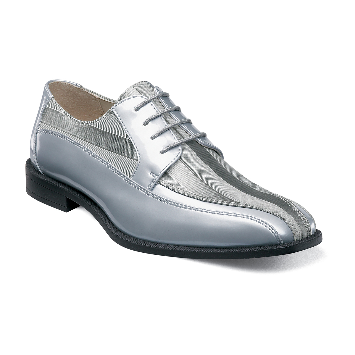 Men's Dress Shoes Gray Bike Toe Lace Up Stacy Adams Royalty