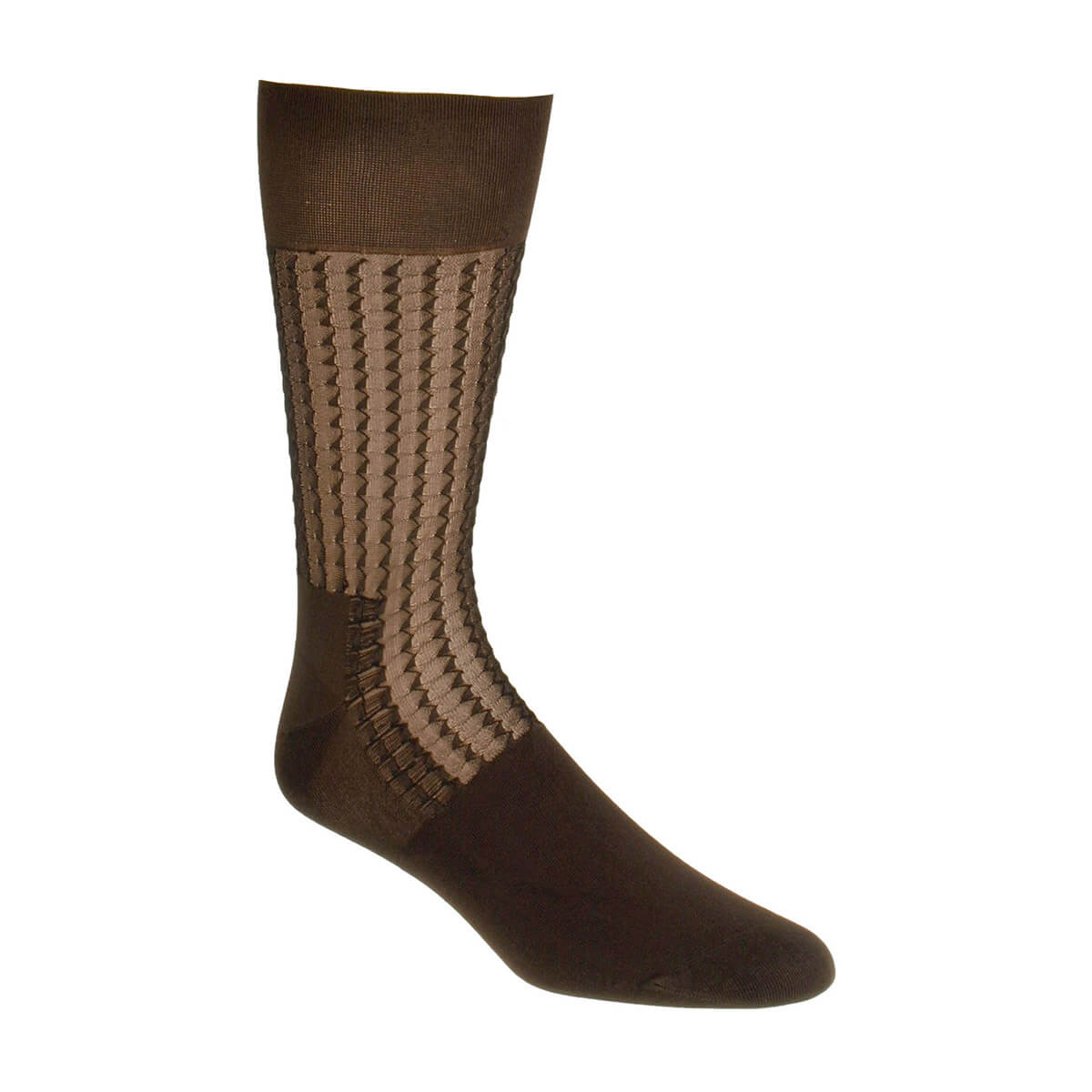 Men's Socks | Men's Accessories | Brown Men's Crew Dress Sock | Stacy ...