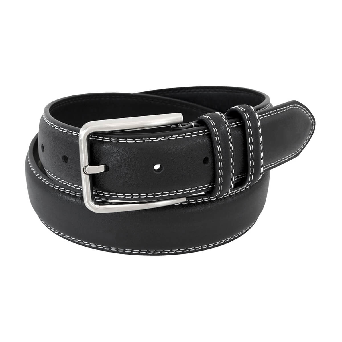 Men's Belts | Men's Accessories | Black Double Keeper Belt | Stacy ...
