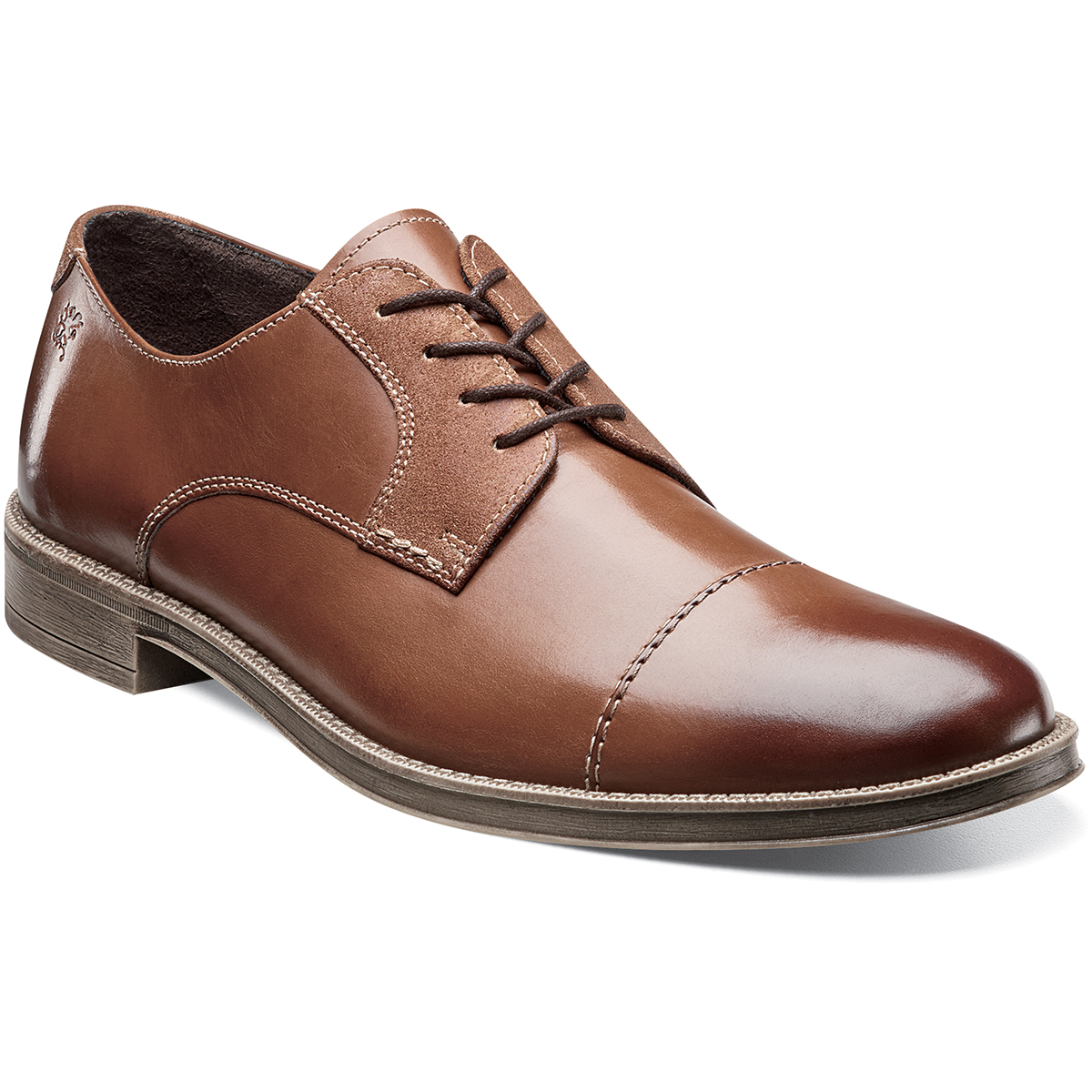 Clearance Shoes | Cognac Cap Toe Oxford | Stacy Adams Caldwell
