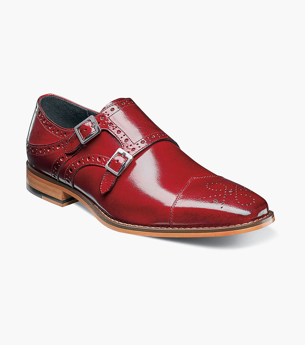 stacy adams red loafers