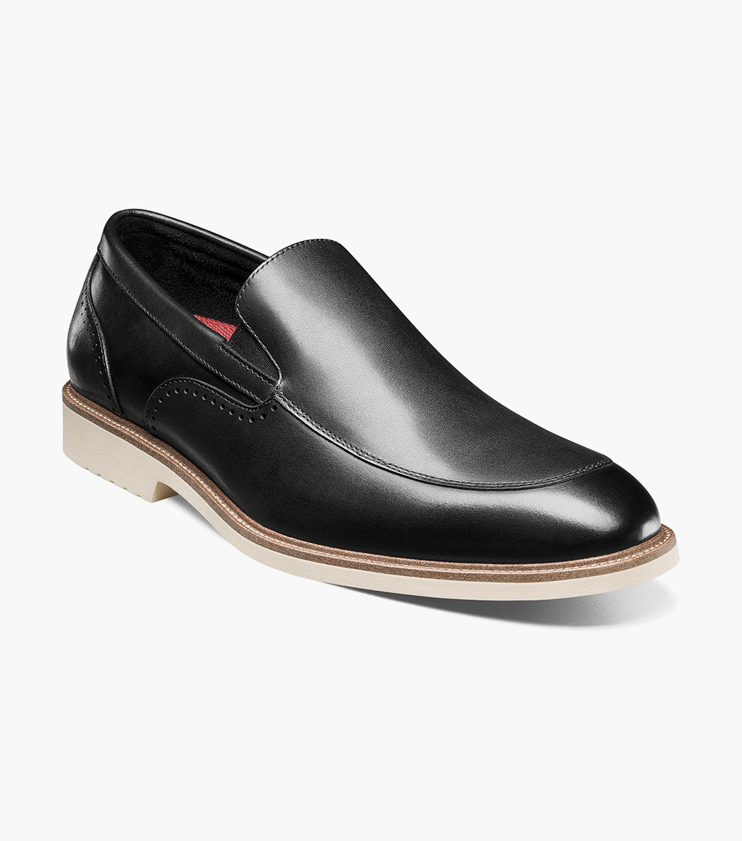 Stacy Adams Shoes Wellington Moc Toe Slip On Black Size 9.5
