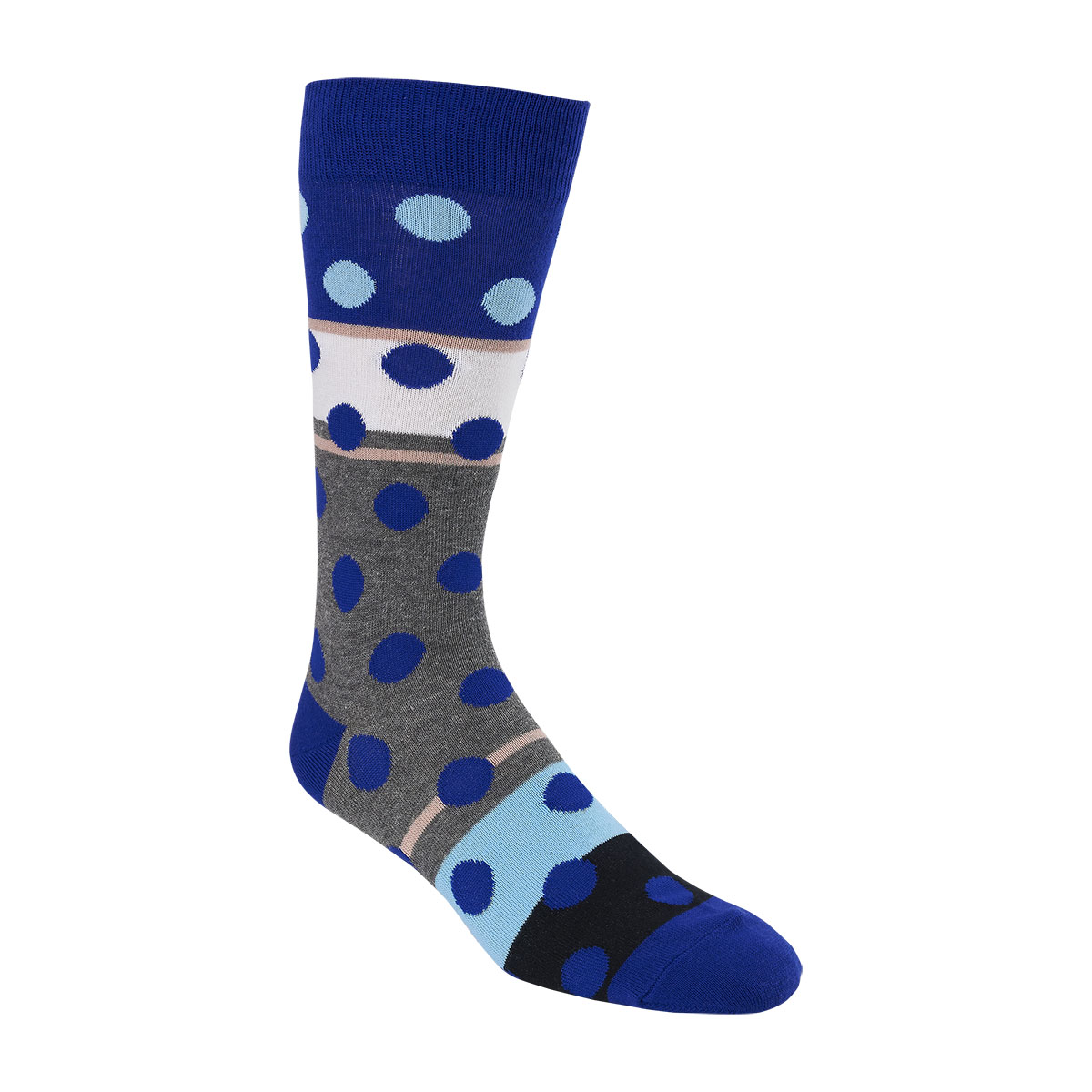 Men's Socks | Men's Accessories | Blue Multi Men's Crew Dress Sock ...