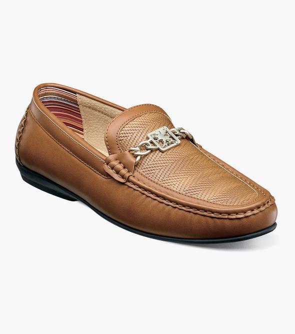 Men's Casual Shoes | Sienna Woven Vamp Moc Toe Slip On | Stacy Adams Ibiza