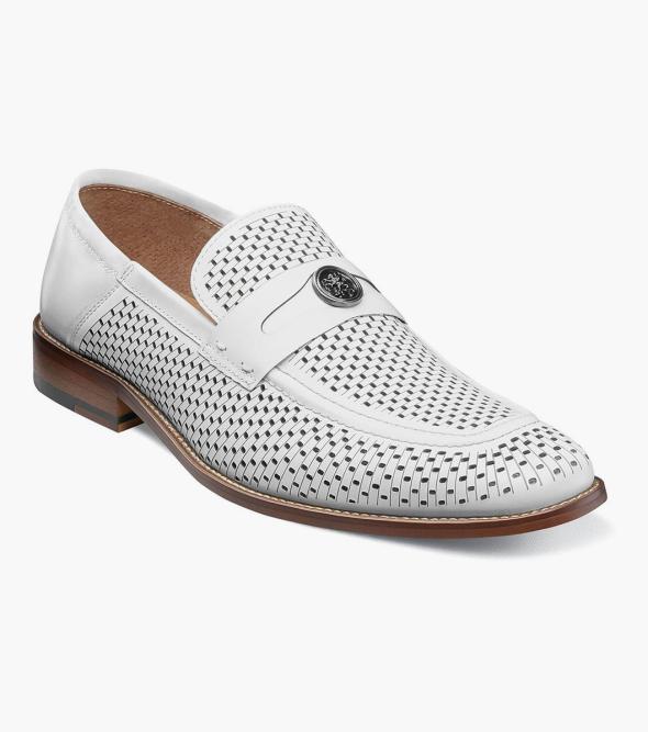Belmiro Moc Toe Ornament Slip On Men’s Loafers & Slip Ons | Stacyadams.com