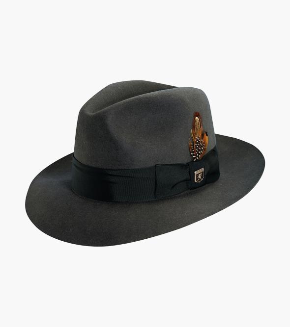 August Fedora Wool Felt Pinch Front Hat Men’s Hats | Stacyadams.com