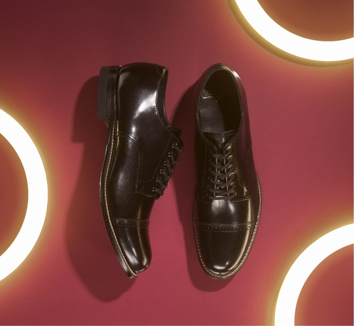 Shop Stacy Adams Classics featuring the Madison cap toe oxford in black. 