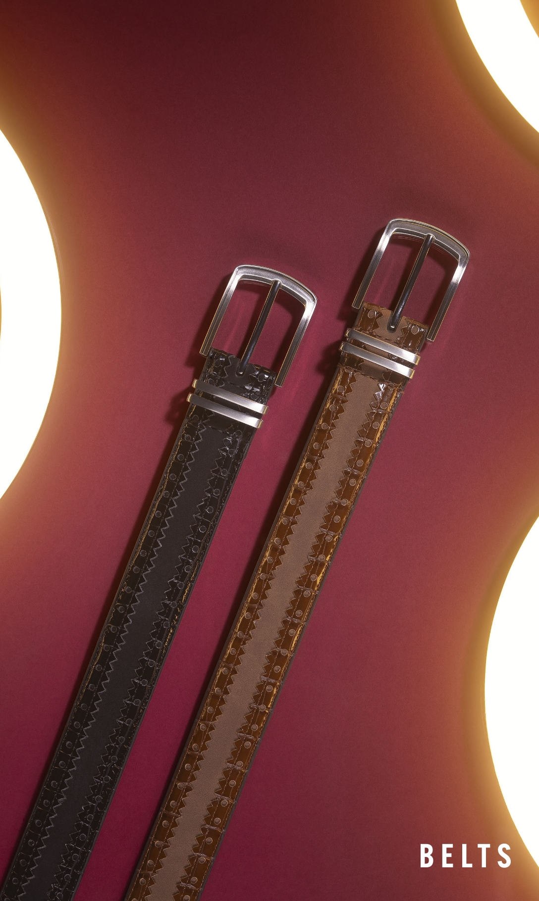 Men's Belts category. Image features the Gustavo belt. 
