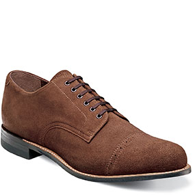 Madison Suede Cap Toe Oxford in Brown Suede for $$69.90