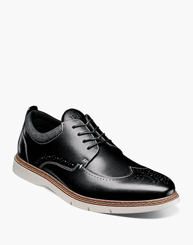 Synergy Wingtip Oxford in Black for $$110.00