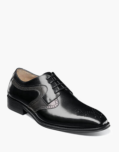 stacy adams black and white dress shoes