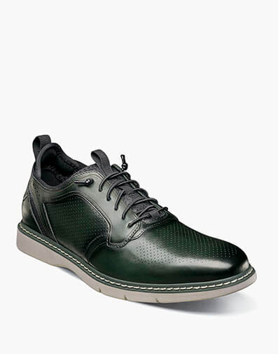 Sync Plain Toe Elastic Lace Up in Green for $$115.00