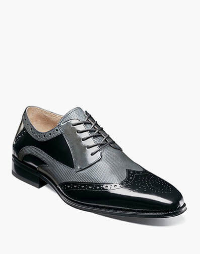 Ivingale Wingtip Oxford in Black/Gray for $$135.00