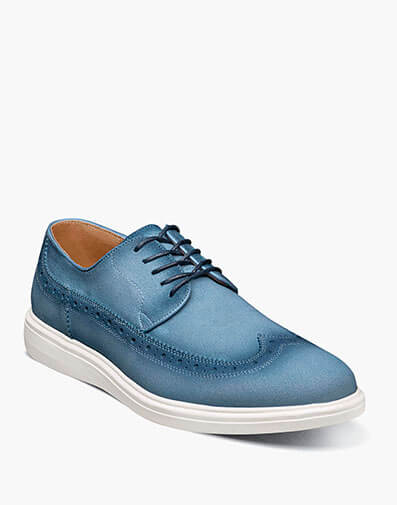 Trudell Wingtip Lace Up in Light Blue for $$110.00