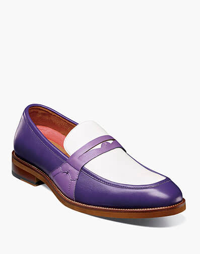 Prichard Moc Toe Penny Slip On in Purple Multi for $$115.00