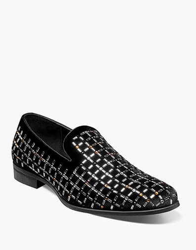 Stallford Rhinestone Slip On Black Multi