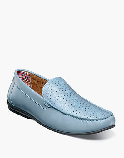 Conroy Moc Toe Perf Slip On in Light Blue for $$80.00