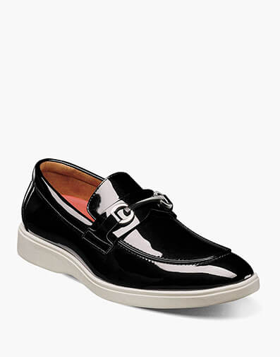 Slayton Moc Toe Bit Slip On in Black Patent for $$85.00