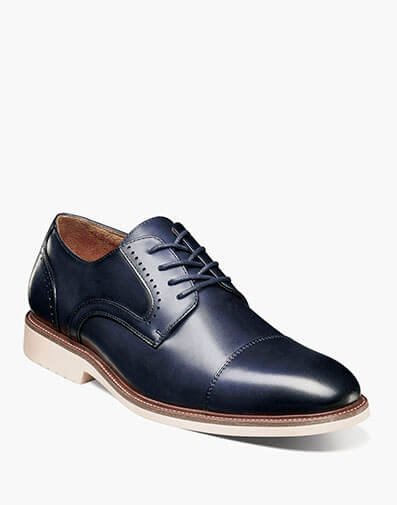 Wesbridge Cap Toe Oxford in Navy for $$115.00