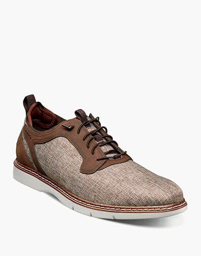 Scanlan Plain Toe Elastic Lace Up in Brown Multi for $$105.00