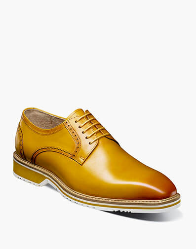 Barringer Plain Toe Oxford in Yellow for $$140.00