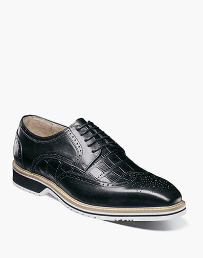 Beaumont Wingtip Oxford in Black for $$140.00