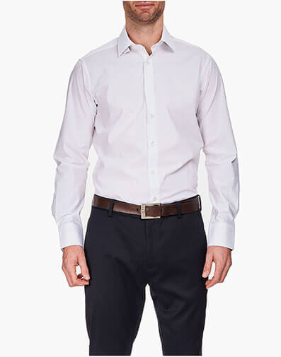 Chapman Dress Shirt Spread Collar in White for $$79.00