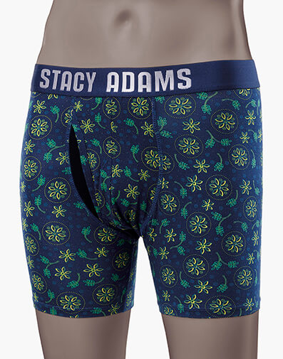 Boxer Brief Performance Fabric in Navy/Green for $$19.95