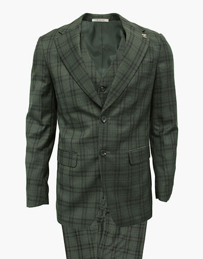 Hackman 3 Piece Suit in Green for $$325.00