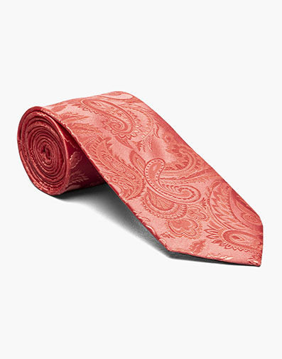 Lucas Tie And Hanky Set in Coral for $$20.00