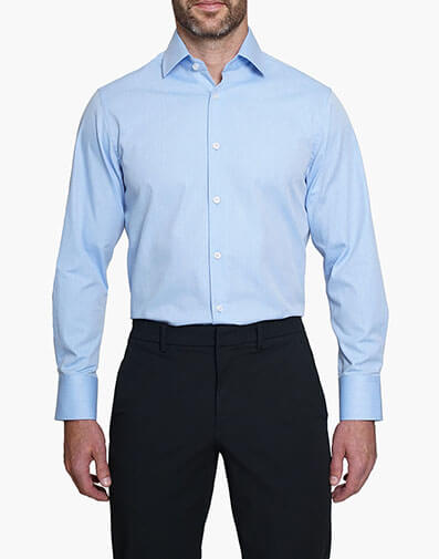 Rory Dress Shirt Spread Collar in Blue for $$50.00