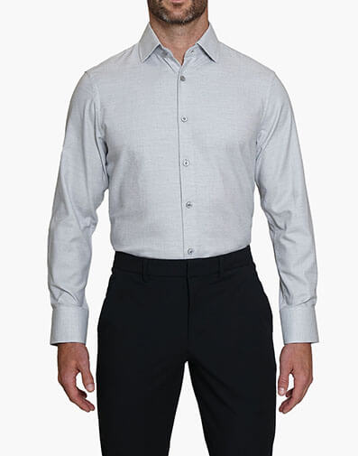 Patrick Dress Shirt Spread Collar in Gray for $$50.00