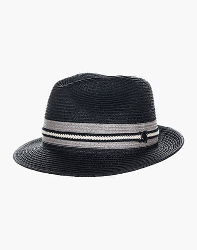 Montrell Fedora Paper Braid Pinch Front Hat