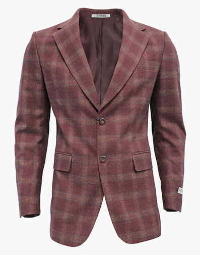 Sutherland Suit Jacket in Burgundy for $$225.00