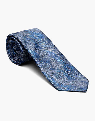 Santiago Tie & Hanky Set in Blue for $$20.00