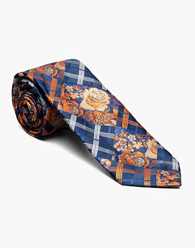 Jorge Tie & Hanky Set in Navy Multi for $$20.00