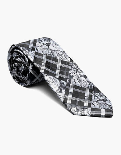 Jorge Tie & Hanky Set in Black/Gray for $$20.00