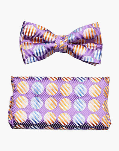 Rudolph Bow Tie & Hanky Set in Purple for $$18.00