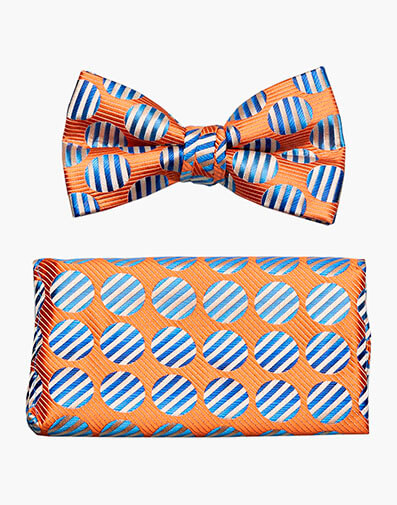 Rudolph Bow Tie & Hanky Set in Orange for $$18.00